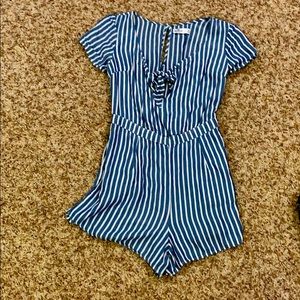 Striped romper